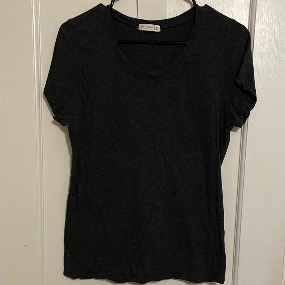 Active Basic Dark Gray Short Sleeve Tee